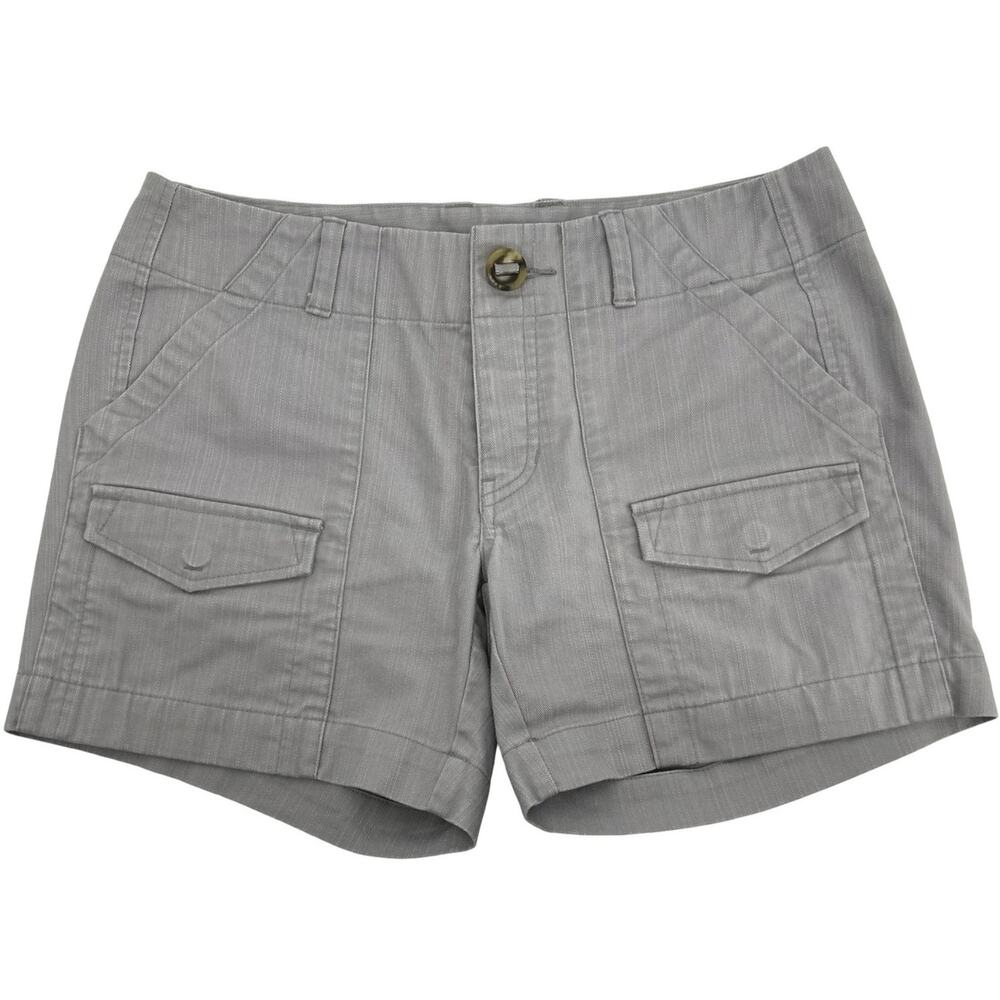 Women's Stone Grey Low Rise Mountain Hardwear Cargo Button Fly Shorts Size 10
